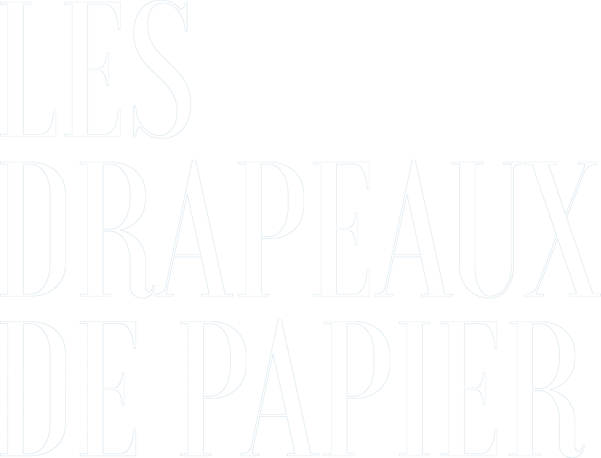 Les drapeaux de papier